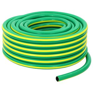 vidaXL Tubo da Giardino 5-Ply Verde e Giallo 1 / 2'' 10 m PVC