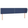 vidaXL Testiera ad Orecchio Blu 203x23x78/88cm in Tessuto