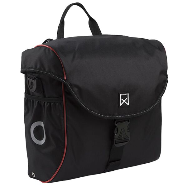 Willex Borsa Laterale per Bicicletta 19 L Nero e Rosso 16005