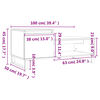 vidaXL Tavolino da Salotto Rovere Marrone100x50x45cm Legno Multistrato
