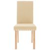 vidaXL Sedie da Pranzo 4 pz Crema in Tessuto