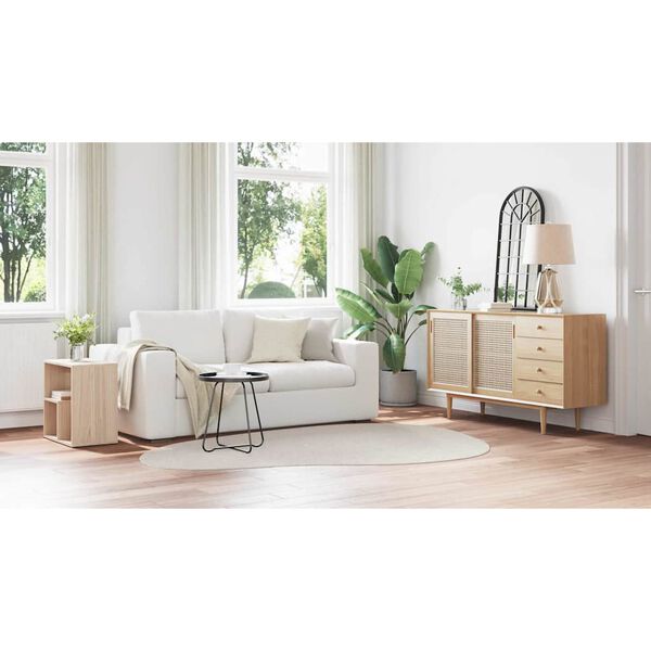 vidaXL Tappeti per area HUARTE Sabbia 160 x 230 cm Poliestere