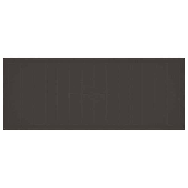 vidaXL Set da Pranzo per Giardino 11 pcs Marrone Polipropilene