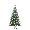 vidaXL Albero di Natale con 150 LED con supporto Verde 120 cm PVC