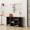 vidaXL Scarpiera con Panchina Grigia 103x30x55 cm Legno Multistrato