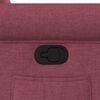 vidaXL Poltrona Reclinabile in Tessuto Rosso Vino