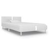 vidaXL Giroletto senza Materasso Bianco in Similpelle 90x200 cm
