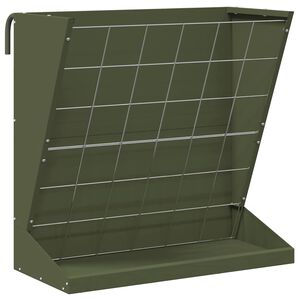 vidaXL Nutriente per Fieno Verde oliva 71 x 33 x 70 cm