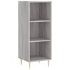 vidaXL Credenza Grigio Sonoma 34,5x34x180 cm in Legno Multistrato