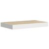 vidaXL Scaffali a Parete 2 pz Rovere e Bianco 50x23x3,8 cm in MDF