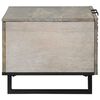 vidaXL Tavolino da salotto Beige e Nero 80 x 50 x 40 cm
