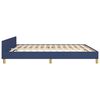 vidaXL Giroletto con Testiera senza Materasso Blu 180x200 cm Tessuto