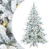 vidaXL Albero di Natale Artificiale con Rami Pieghevoli Bianco 210 cm