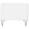 vidaXL Tavolino da Salotto Bianco Lucido 50x50x40 cm Legno Multistrato