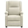 vidaXL Poltrona Reclinabile Crema in Velluto