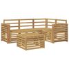 vidaXL Set di divani da esterno 5 pcs Bianco 59 x 59 x 37 cm