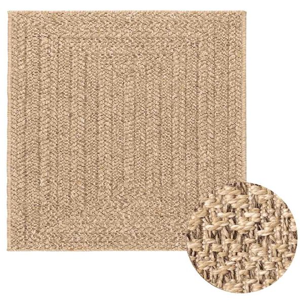 vidaXL Tappeto ZIZUR Beige 240x340 cm Aspetto Iuta Interni ed Esterni