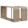 vidaXL Set Divano da Giardino 10 pz con Cuscini Beige in Polyrattan