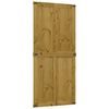 vidaXL Porta del fienile Corona Marrone Miele 90 x 210 cm