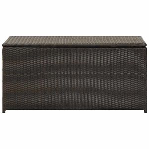 vidaXL Baule da Giardino in Polyrattan 100x50x50 cm Marrone