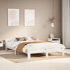 vidaXL Letto senza Materasso Bianco 140x200 cm Legno Massello di Pino