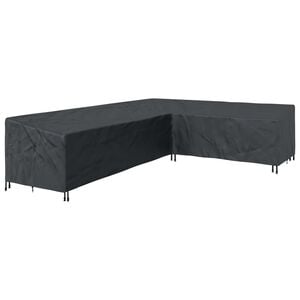 vidaXL Copertura per mobili 330 x 255 x 80 cm Tessuto Oxford 210D Nero