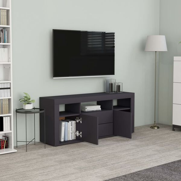 vidaXL Mobile Porta TV Grigio 120x30x50 cm in Legno Multistrato