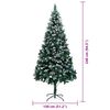 vidaXL Albero di Natale artificiale con 300 LED Verde 240 cm