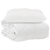 vidaXL Piumone con cuscino 2 pz Bianco Microfibra
