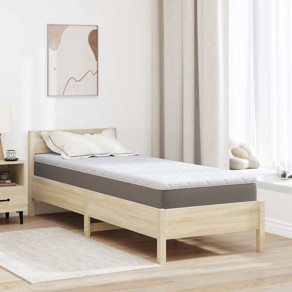 vidaXL Topper al cocco Bianco 80 x 200 cm Tessuto Jacquard