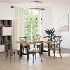 vidaXL Tavolo Pranzo NOAIN Gambe a Forma A 180x90x75 cm Legno Massello