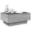 vidaXL Tavolino Salotto con LED Grigio Sonoma 70x50x30 cm Multistrato