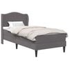 vidaXL Struttura del letto con testiera Grigio 100 x 200 cm Similpelle