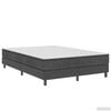 vidaXL Letto a Molle Grigio in Tessuto 160x200 cm