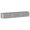vidaXL Fioriera Grigio chiaro 290 x 50 x 45 cm Acciaio zincato