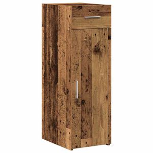 vidaXL Credenza con cassetto Legno vecchio 30 x 42,5 x 93 cm