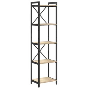 vidaXL Libreria 40 x 30 x 155 cm Legno ingegnerizzato Rovere Sonoma