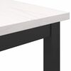 vidaXL tavolo Bianco 100 x 50 x 91 cm Legno ingegnerizzato e acciaio
