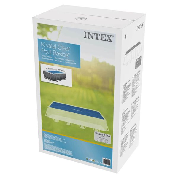 Intex Copertura Solare per Piscina Blu 538x253 cm in Polietilene