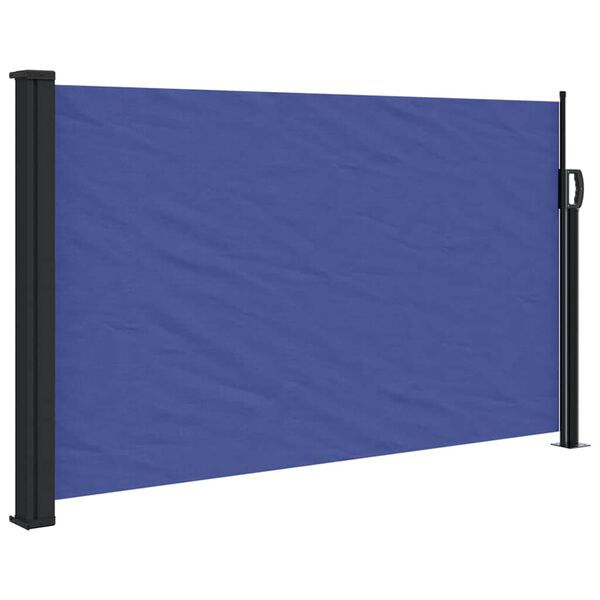 vidaXL Tenda da Sole Laterale Retrattile Blu 120x500 cm