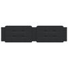 vidaXL Cuscino Testiera Zadar Nero 200 cm in Similpelle