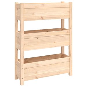 vidaXL Fioriera 77x25x104,5 cm in Legno Massello di Pino