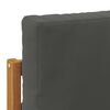 vidaXL Divano da Esterno Naturale e Antracite 91 x 63 x 73 cm