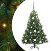 vidaXL Albero di Natale artificiale con 150 LED Verde 120 cm PE e PVC