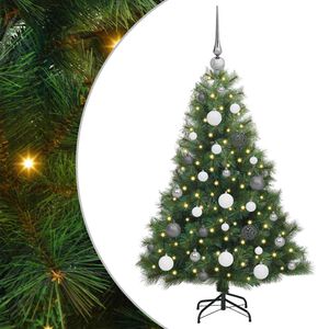 vidaXL Albero di Natale artificiale con 150 LED Verde 120 cm PE e PVC