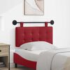 vidaXL Testata appesa Rosso Vino 100 x 55 x 5 cm Pelle Sintetica