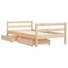 vidaXL Giroletto per Bambini con Cassetti 80x160cm Legno Massello Pino