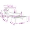 vidaXL Set di divani con cuscino 2 pcs Talpa Legno di Acacia Massello