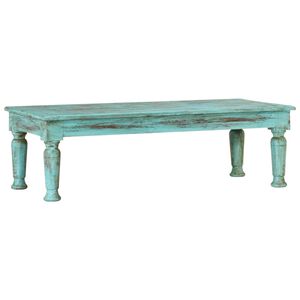 vidaXL Tavolino da Salotto 110x50x34 cm in Legno Massello di Recupero