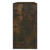 vidaXL Tavolo Consolle Rovere Fumo 89x41x76,5 cm in Acciaio
